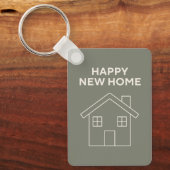 Happy New Home Key Ring - Warm eucalyptus キーホルダー (正面)