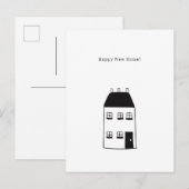 Happy New Home Quote House Illustration Card ポストカード (正面/裏面)