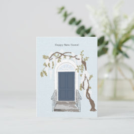 Happy New Home Quote House Illustration Card ポストカード