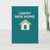 Happy New Home x Teal  カード (正面)