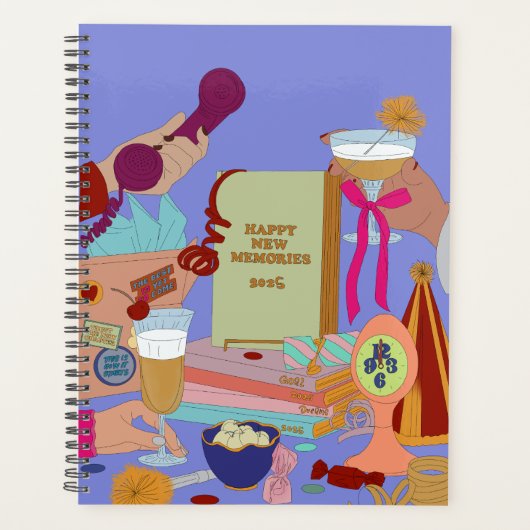 HAPPY NEW MEMORIES SCHEDULE 2025 プランナー手帳 (正面)