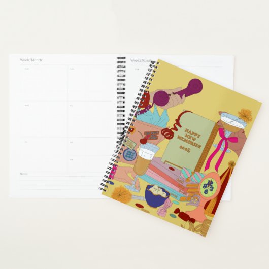 HAPPY NEW MEMORIES SCHEDULE 2025  プランナー手帳 (ディスプレー)