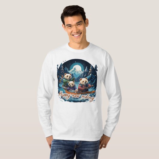 Happy new riding tシャツ (正面フル)