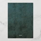 Happy New Yearの金ゴールドモダン写真 箔シーズンカード (裏面)