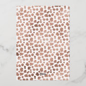 Happy New Yearエレガントバラ金ゴールド写真 箔シーズンカード (裏面)