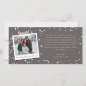 Happy New Yearシンプル Scriptのモダン写ミニマル真 シーズンカード (裏面)