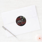 Happy New Yearスタンプ – 2012年Fireworks搭載 ラウンドシール (封筒)