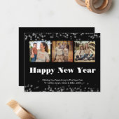 Happy New Yearフォトモダンカード ノートカード (正面/裏面インサイチュ)