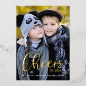 Happy New Year応援写真 箔シーズンカード (正面)