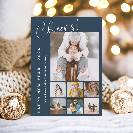 Happy New Year応援年レビュー9フォトブルー シーズンカード