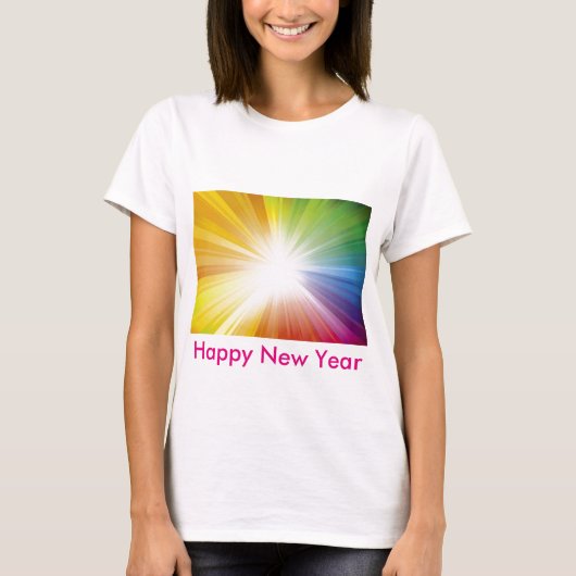 Happy New Year / イエスの光 Tシャツ (正面)