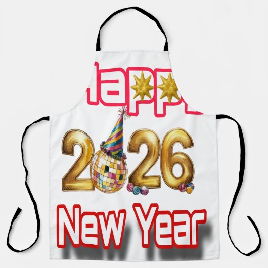 Happy New year エプロン (正面)
