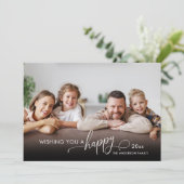 Happy New Year エレガント Script 2の写真 シーズンカード (スタンド正面)