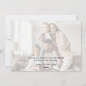 Happy New Year エレガント Script 2の写真 シーズンカード (裏面)