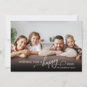 Happy New Year エレガント Script 2の写真 シーズンカード (正面)