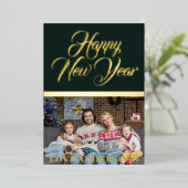Happy New Year カスタムPhoto 箔シーズンカード (立ち正面)