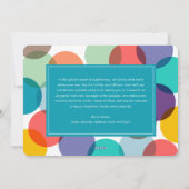 Happy New Year & カラフルおもしろい紙吹雪ドット写真 シーズンカード (裏面)