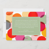 Happy New Year & カラフルおもしろい紙吹雪ドット写真 シーズンカード (裏面)