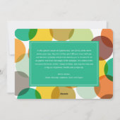 Happy New Year & カラフルおもしろい紙吹雪ドット写真 シーズンカード (裏面)