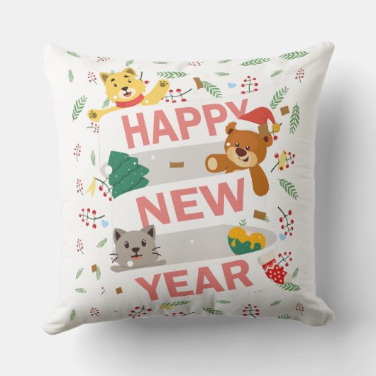 Happy new year クッション (裏面)