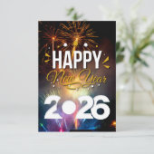 Happy New Year サンキューカード (スタンド正面)