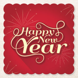 Happy New Year ペーパーコースター