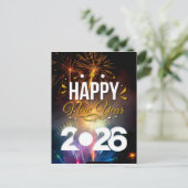 Happy New Year ポストカード (スタンド正面)