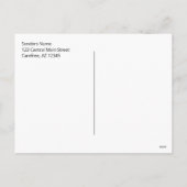 Happy New Year モダン金ゴールド シーズンポストカード (裏面)