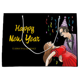 Happy New Year ラージペーパーバッグ