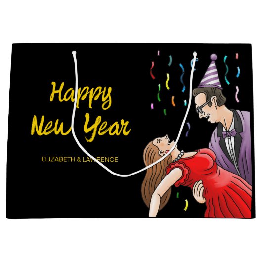 Happy New Year ラージペーパーバッグ (正面)