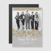 Happy New Year 企業の Business Magnetic Card (正面/裏面)