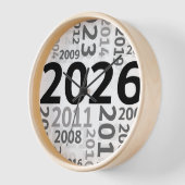 Happy New Year 壁時計 (傾斜)