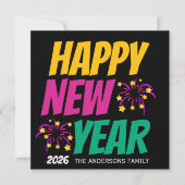 Happy New Year  招待状 (正面)