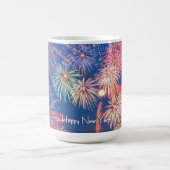 happy new year 新年の花火 お祝い☆ コーヒーマグカップ (中央)