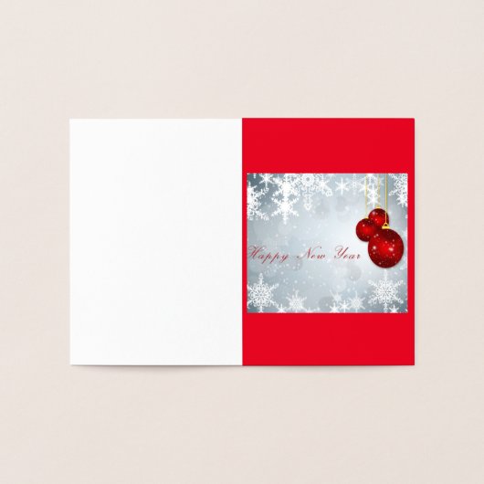 HAPPY  NEW YEAR 箔カード (内部)