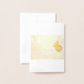 HAPPY  NEW YEAR 箔カード (裏面封筒付き)