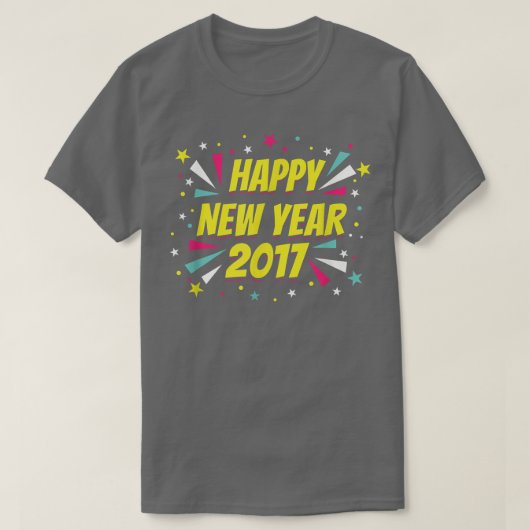 Happy New Year 2017 Tシャツ (デザイン正面)