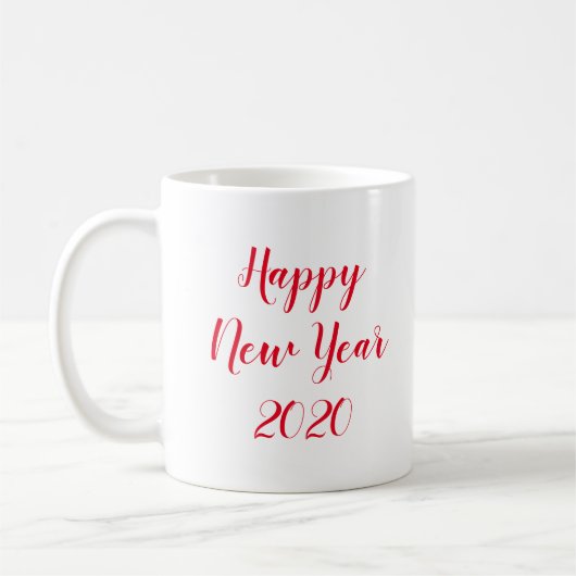 Happy New Year 2020 Cup コーヒーマグカップ (左)