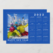 HAPPY NEW YEAR 2022カレンダー写真あなたの色 シーズンカード (正面/裏面)