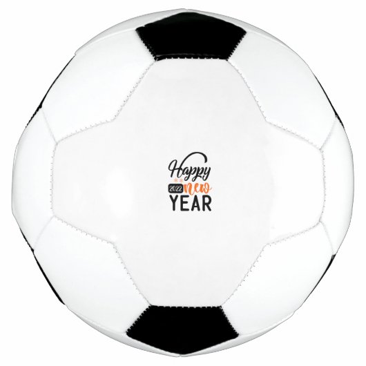 Happy New Year 2022 サッカーボール (正面)