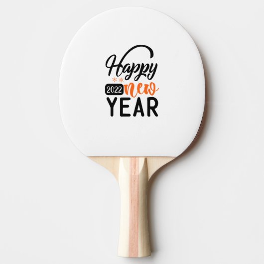 Happy New Year 2022 卓球ラケット (正面)