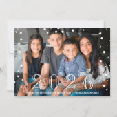 Happy New Year 2023バラ金ゴールド紙吹雪写真 シーズンカード (正面)