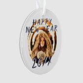 Happy New Year 2023写真 オーナメント (正面)