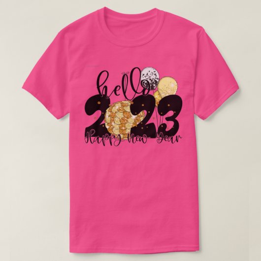 Happy New Year 2023 New Years Eve Party Supplies N Tシャツ (デザイン正面)