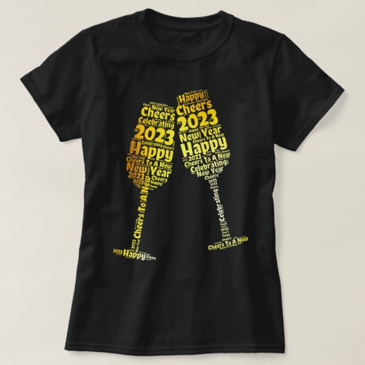 Happy New Year 2023 New Years Eve Party Supplies N Tシャツ (デザイン正面)