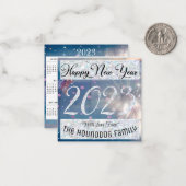 Happy New Year 2023 with Calender Card ノートカード (正面/裏面インサイチュ)
