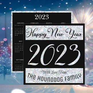 Happy New Year 2023 with Calender Card ノートカード