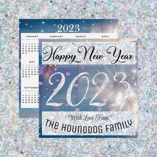 Happy New Year 2023 with Calender Card ノートカード