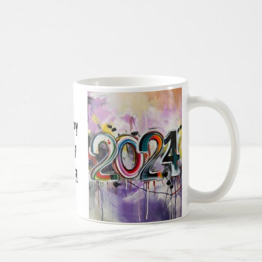 HAPPY NEW YEAR 2024 コーヒーマグカップ (右)