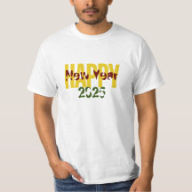 Happy New Year 2025メンズバリューTシャツ